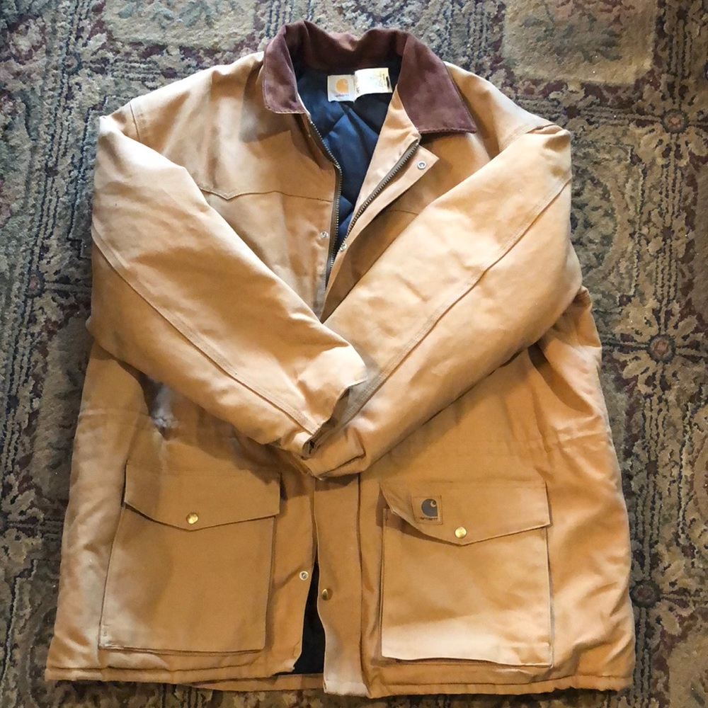Like new mens Carhartt quilted canvas jacket